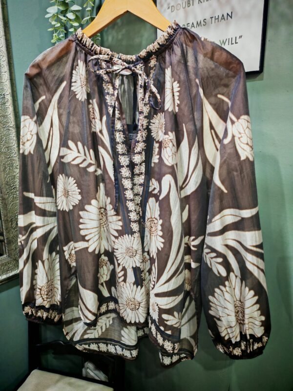 Freya Shirt Chocolate - Image 2