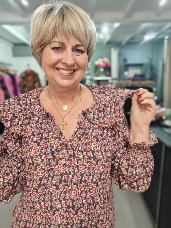 Saige by Nomads Ditsy Frill Blouse - Image 3