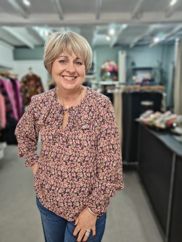 Saige by Nomads Ditsy Frill Blouse