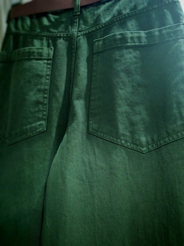 Green Wide Leg Jeans - Image 2