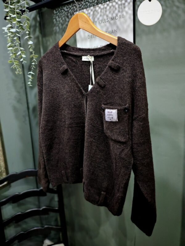 Brown Loop Logo Knit - Image 2