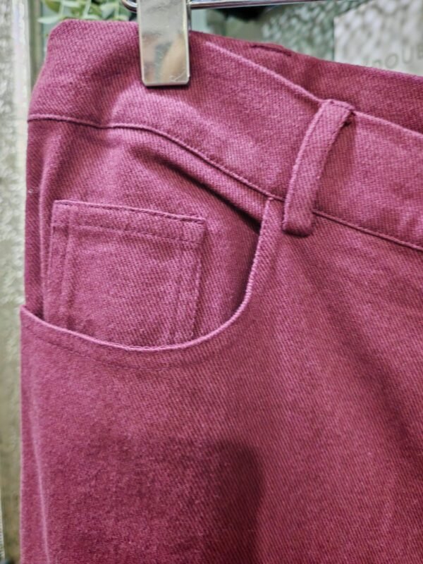 Saige by Nomads Wide Leg Burgundy Jeans - Image 2