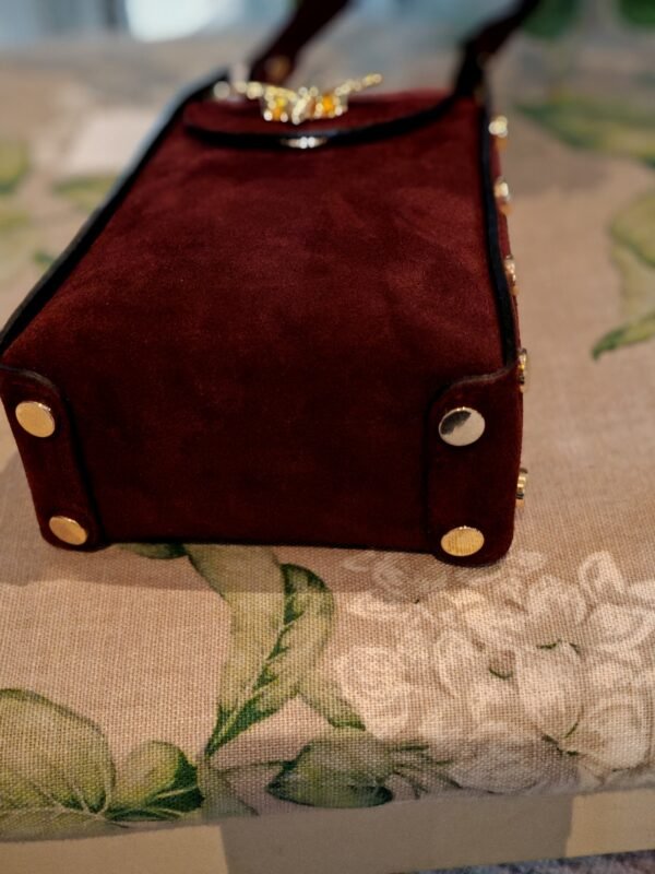 Suede Bee & Stud Crossbody - Image 3