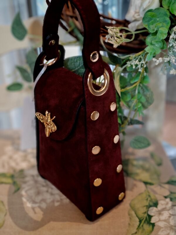 Suede Bee & Stud Crossbody - Image 2