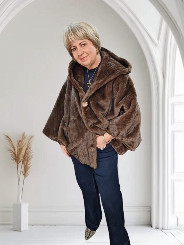 Faux Fur Cape